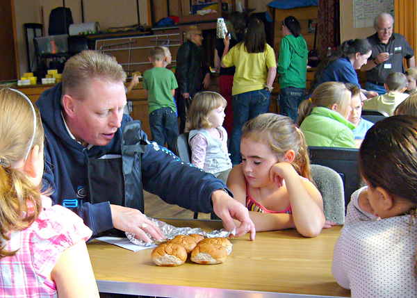 David surgenor helping with Crumlin Outreach